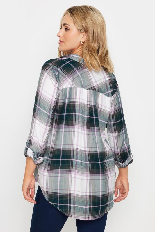 M&Co Purple Checked Boyfriend Shirt | M&Co 3