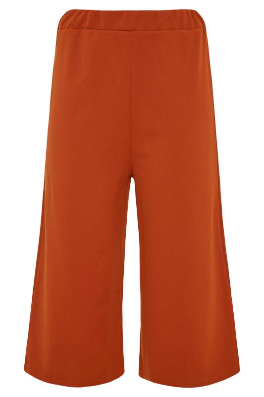 YOURS LONDON Rust Wide Leg Culottes | Yours Clothing