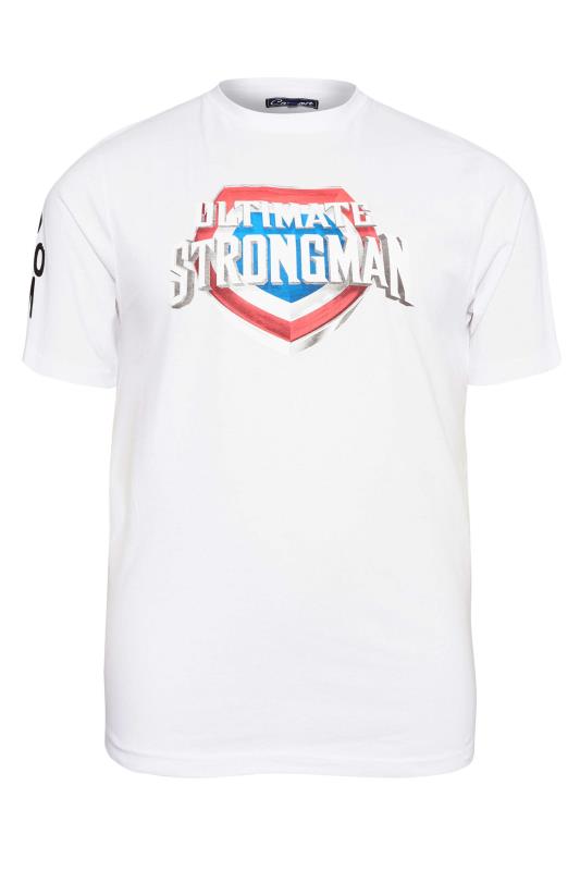 BadRhino Big & Tall White Ultimate Strongman T-Shirt 2