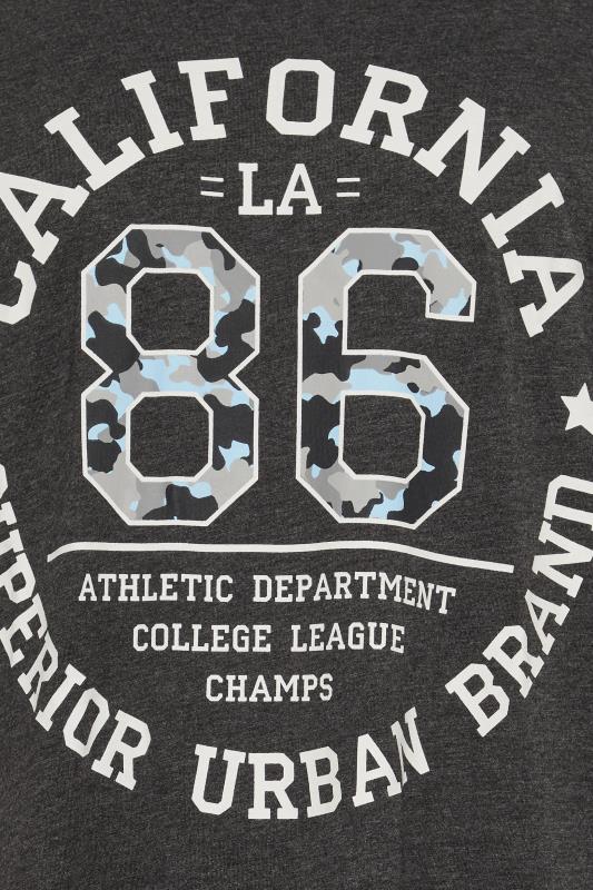 KAM Charcoal 'California 86' Graphic Print T-Shirt | BadRhino 2