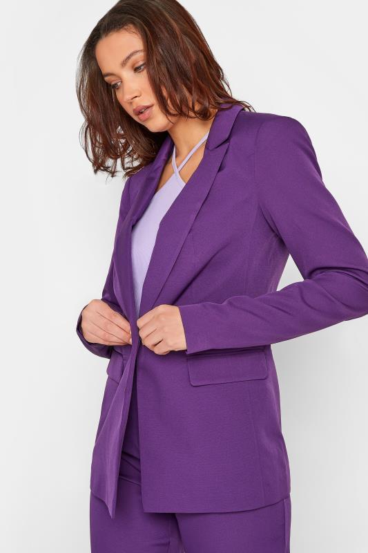 LTS Tall Women's Purple Scuba Crepe Blazer | Long Tall Sally 4