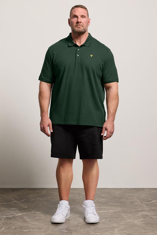 LYLE & SCOTT Big & Tall Dark Green Core Polo Shirt | BadRhino 1
