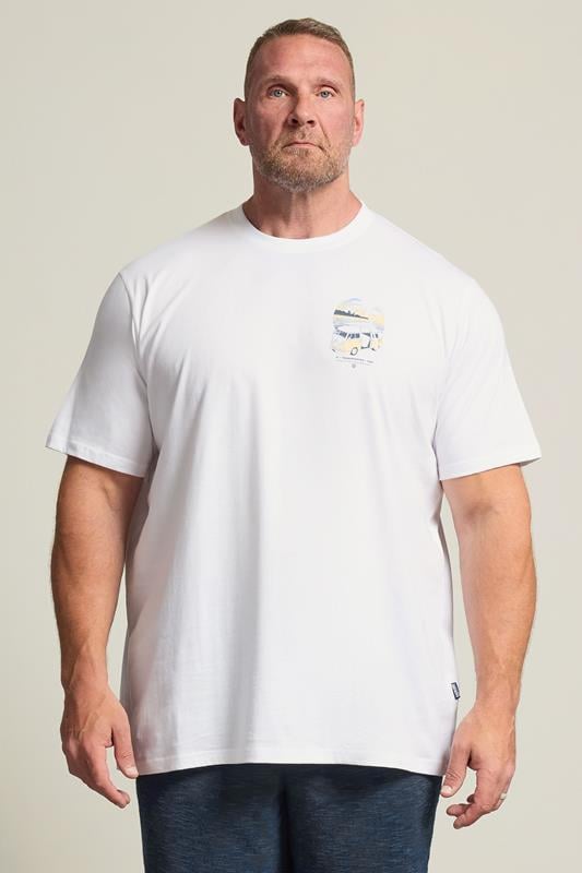 BadRhino Big & Tall White Extra Long Volkswagen Graphic T-Shirt | BadRhino 1