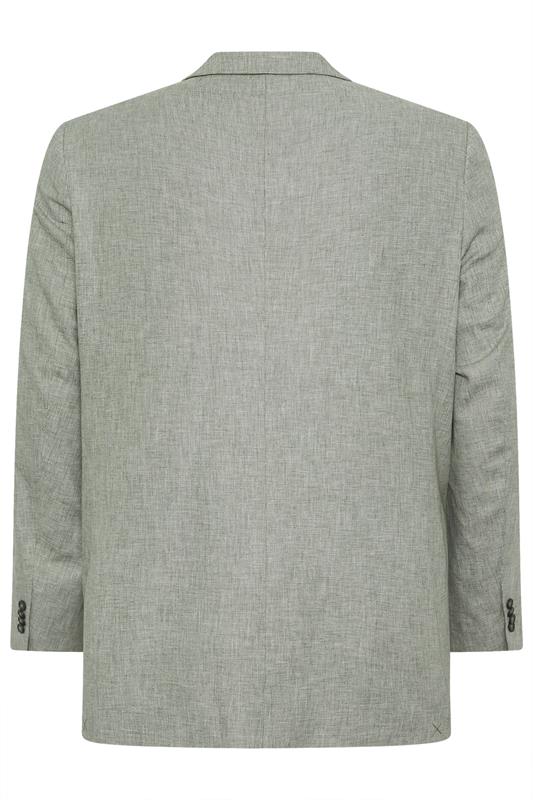 BadRhino Tailoring Big & Tall Green Linen Blazer | BadRhino 7