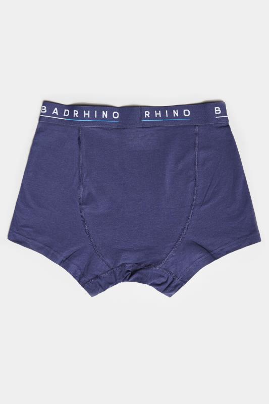 BadRhino Big & Tall Navy Blue Essential 3 Pack Boxers 7