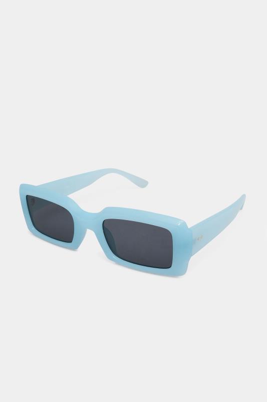 Blue Rectangle Sunglasses 2