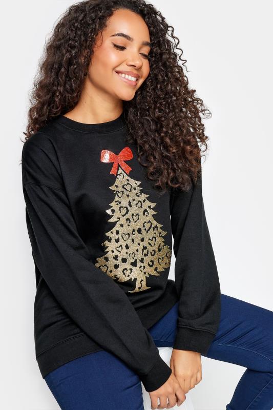 M&Co Black & Gold Christmas Tree Sweatshirt | M&Co 4