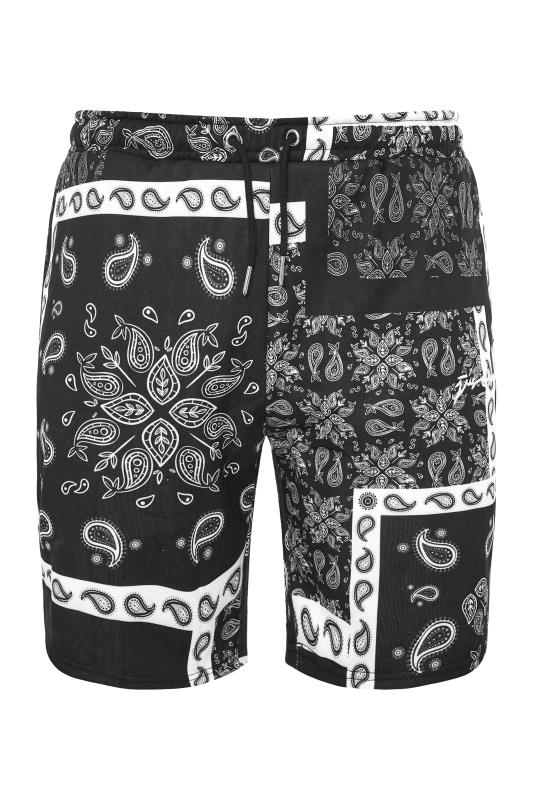 HYPE Black Paisley Print Shorts_F.jpg
