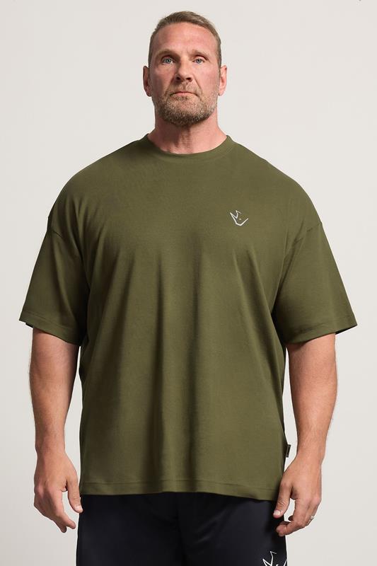  IronRhino Big & Tall T-shirt vert olive « Rest Day »