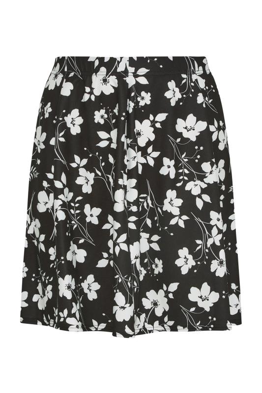 LIMITED COLLECTION Curve Black Floral Print Skirt_X.jpg