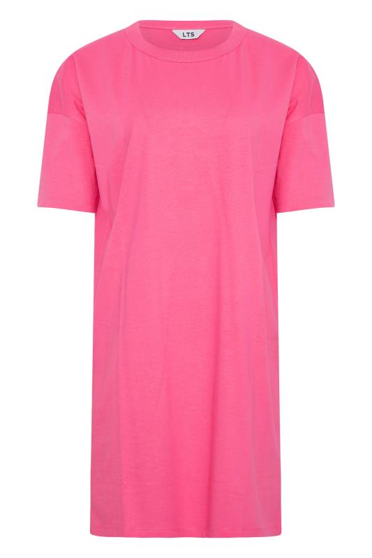 LTS Tall Women's Bright Pink Oversized Tunic T-Shirt | Long Tall Sally 6
