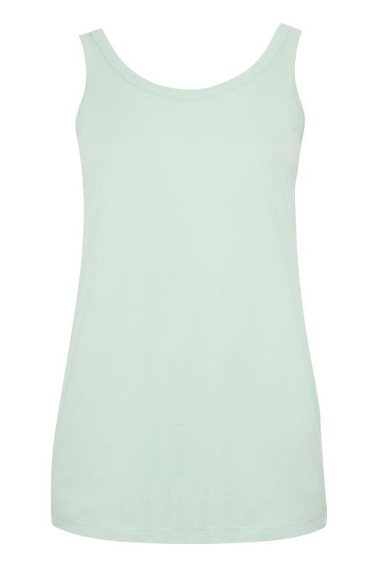 YOURS Curve Plus Size Sage Green Essential Vest Top | Yours Clothing  6