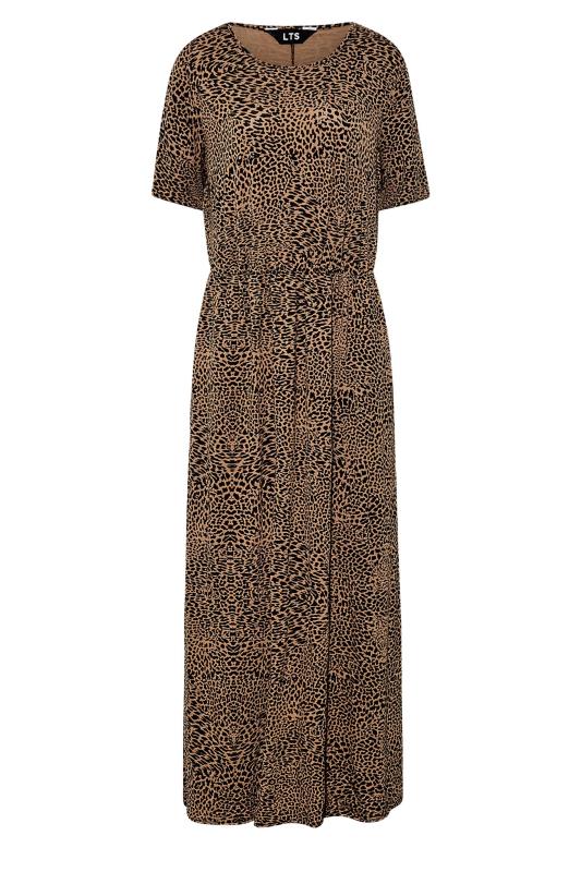 LTS Tall Brown Leopard Print Pocket Midaxi Dress 7
