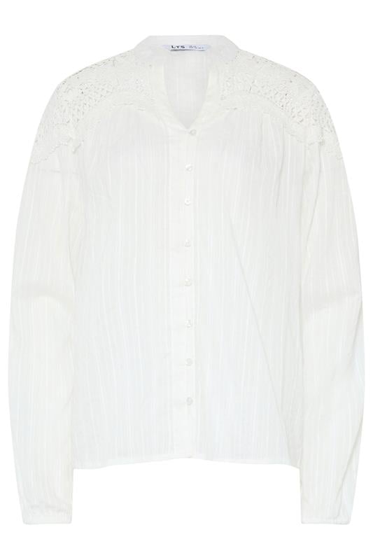 LTS Tall Women's White Lace Shirt | Long Tall Sally 5