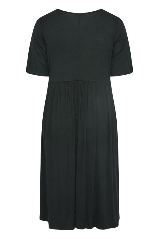 LIMITED COLLECTION Curve Black Midaxi Smock Dress 6