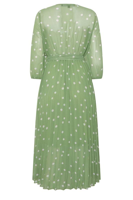 STAR Green Polka Dot Pleated Dress | StarByJM 6