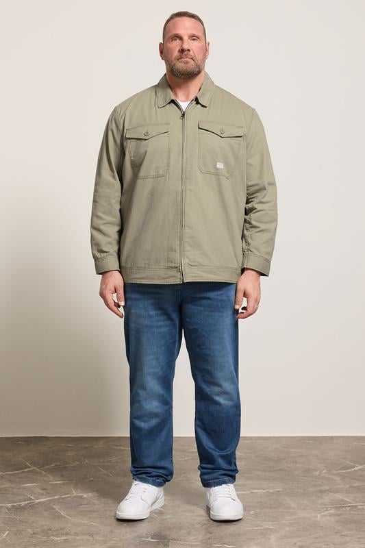 JACK & JONES Big & Tall Coriander Green Jacket | BadRhino 1