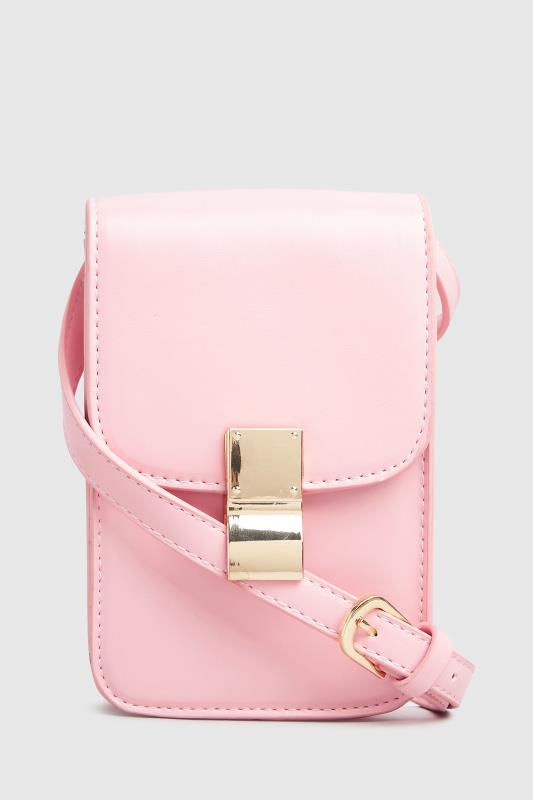  Pastel Pink Mini Clasp Detail Bag