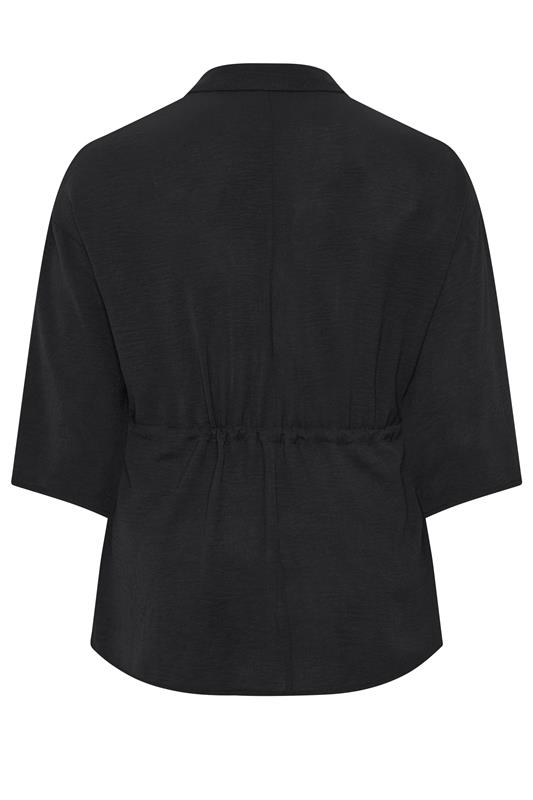 EVANS Plus Size Black Collared Shacket | Evans 7