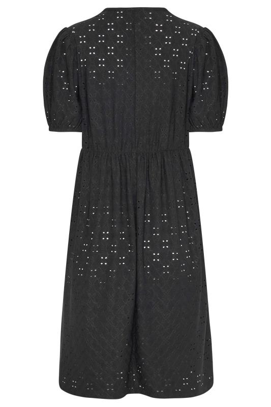 LTS Tall Black Broderie Anglaise Dress 7