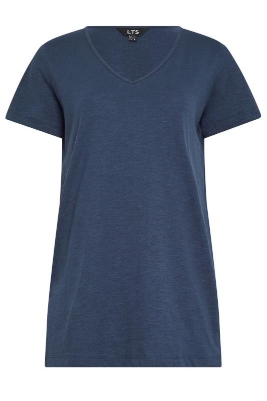 LTS Tall Women's Navy Blue V-Neck T-Shirt | Long Tall Sally 8