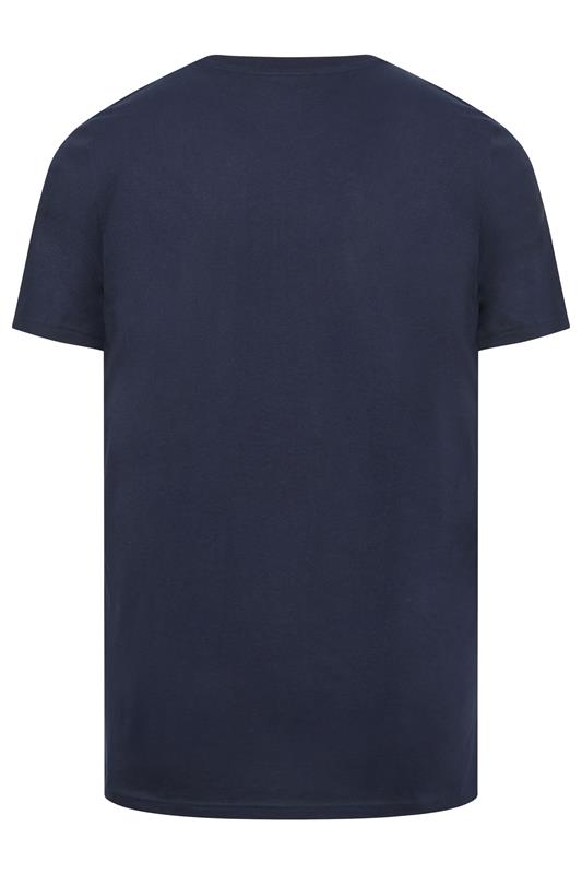 BadRhino Big & Tall Navy Blue Extra Long England Crest T-Shirt | BadRhino 6