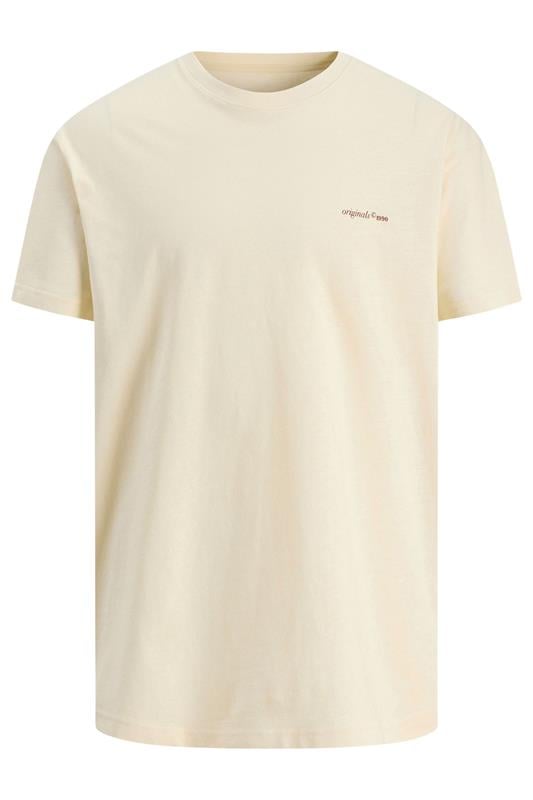 JACK & JONES Big & Tall Antique White Back Graphic Tee | BadRhino 4