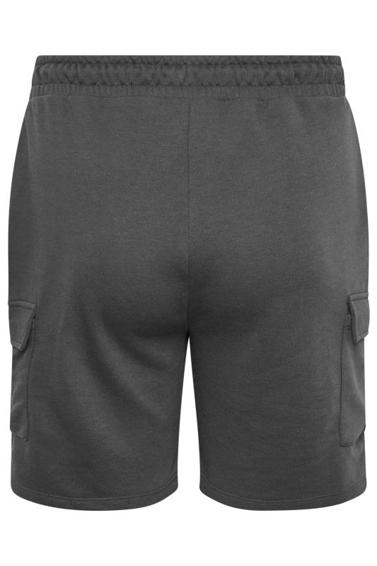 YOURS Plus Size Grey Cargo Jogger Shorts | Yours Clothing 6