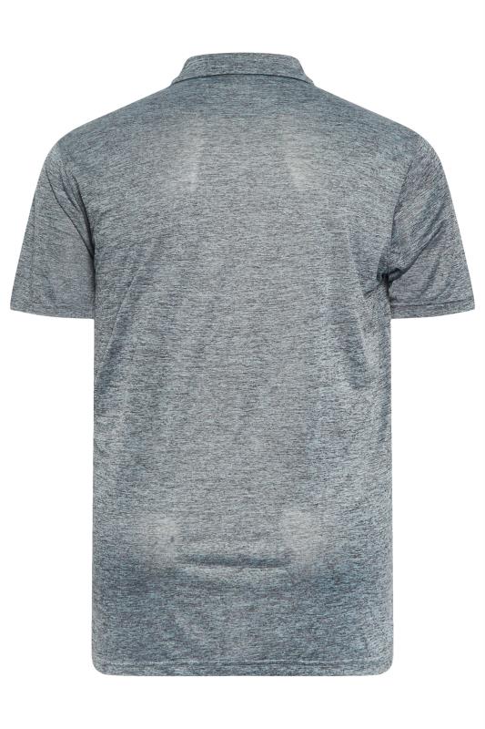 D555 Big & Tall Charcoal Grey Dry Wear Polyester Polo Shirt | BadRhino 2