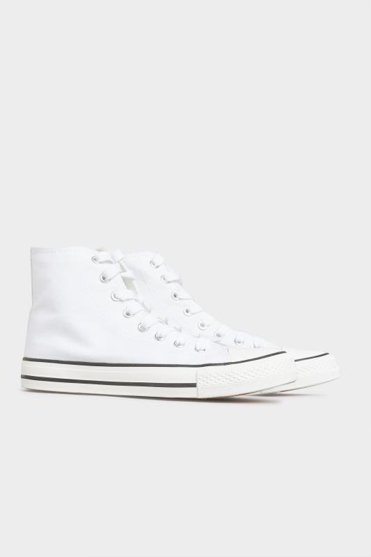 White Canvas High Top Trainers In Wide E Fit_B.jpg