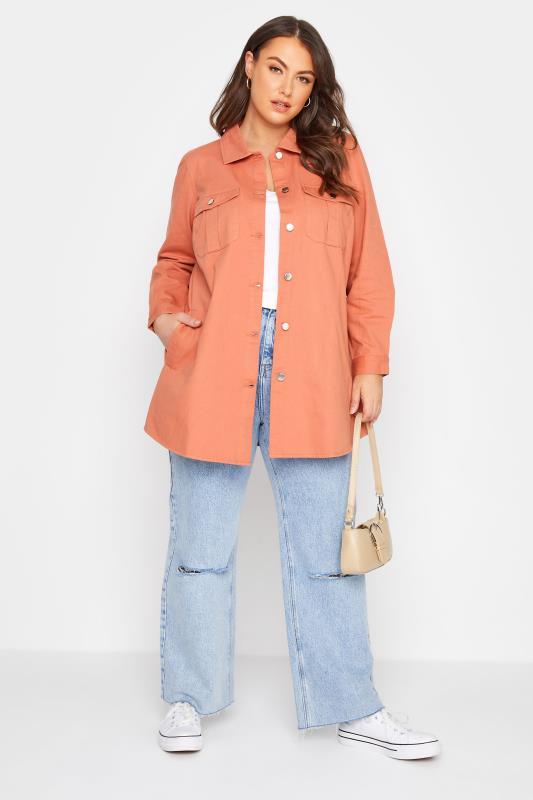 LIMITED COLLECTION Curve Bright Orange Shacket_B.jpg