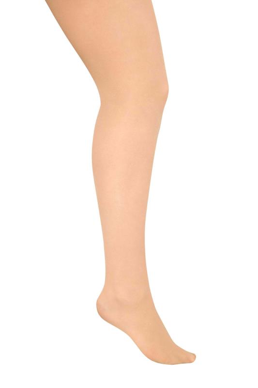 3 PACK Plus Size Nude 20 Denier Ladder Resist Tights | Yours Clothing 4