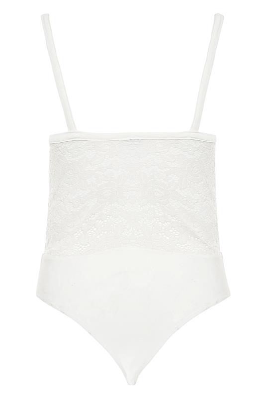 Plus Size LIMITED COLLECTION White Lace Bodysuit | Yours Clothing 9