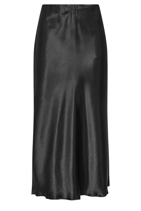 LTS Tall Womens Black Satin Midi Skirt | Long Tall Sally  6