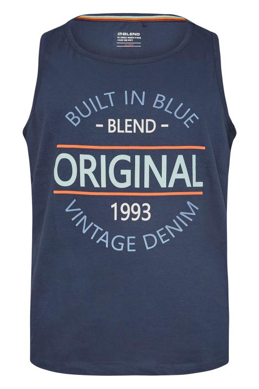 BLEND Big & Tall Navy Blue Original Vest 2
