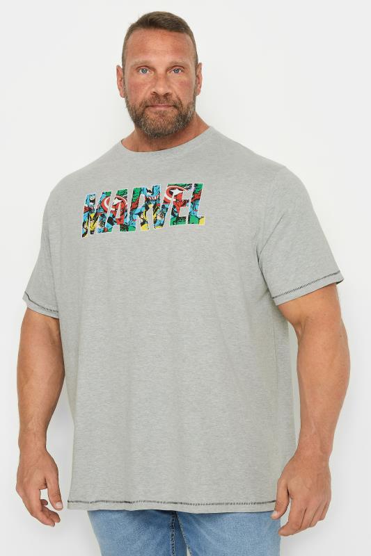 Men's  D555 Big & Tall Grey Marvel T-Shirt