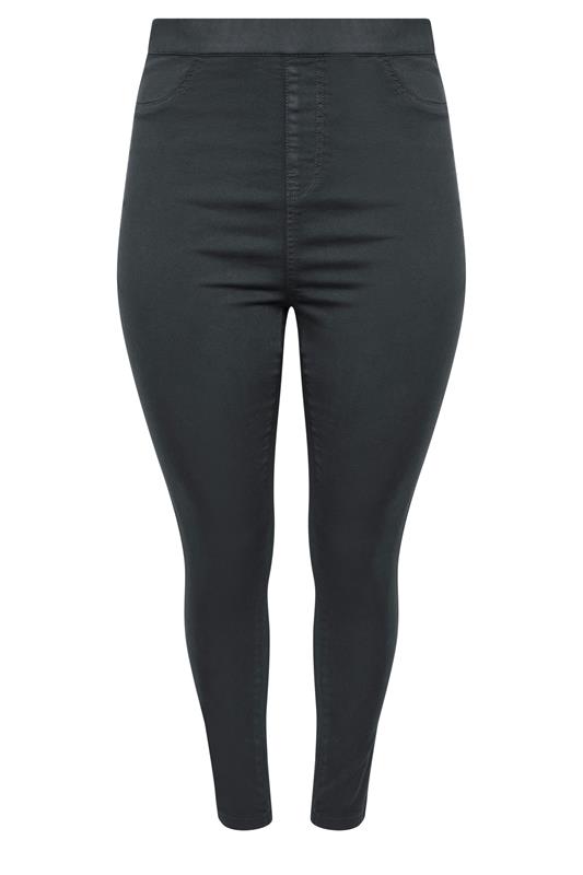 YOURS Plus Size Grey Pull On JENNY Jeggings | Yours Clothing 5