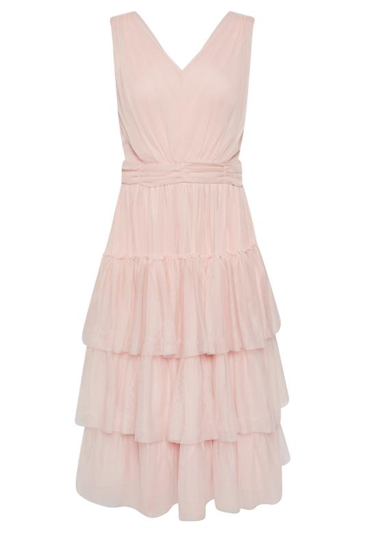 PixieGirl Blush Pink Mesh Tiered Dress | PixieGirl  6