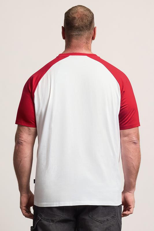 BadRhino Big & Tall Red & White Raglan T-Shirt | BadRhino 2