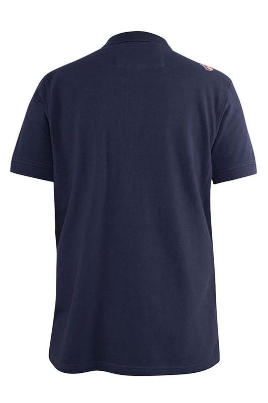 D555 Navy Logo Short Sleeve Polo Shirt_BK.jpg