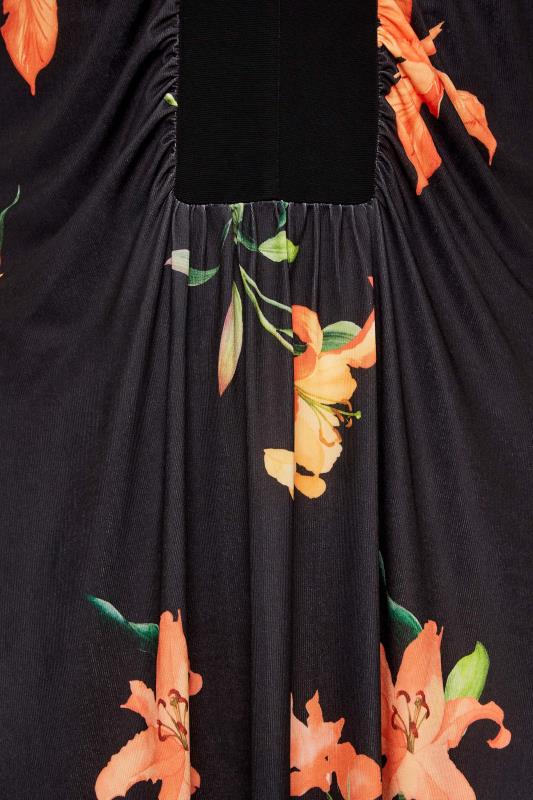 YOURS LONDON Curve Plus Size Black Floral Maxi Dress | Yours Clothing  5