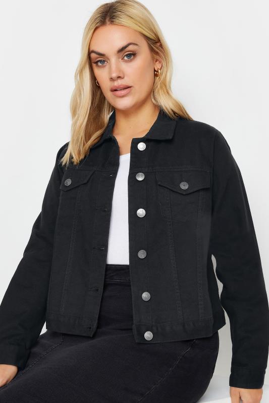 YOURS Plus Size Curve Black Denim Jacket | Yours Clothing 5