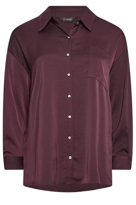 YOURS Plus Size Red Button Through Shirt | Yours Clothing 7