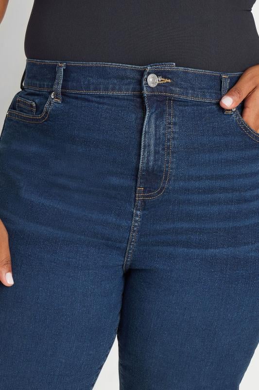 YOURS Plus Size Indigo Blue Boyfriend Jeans | Yours Clothing 5