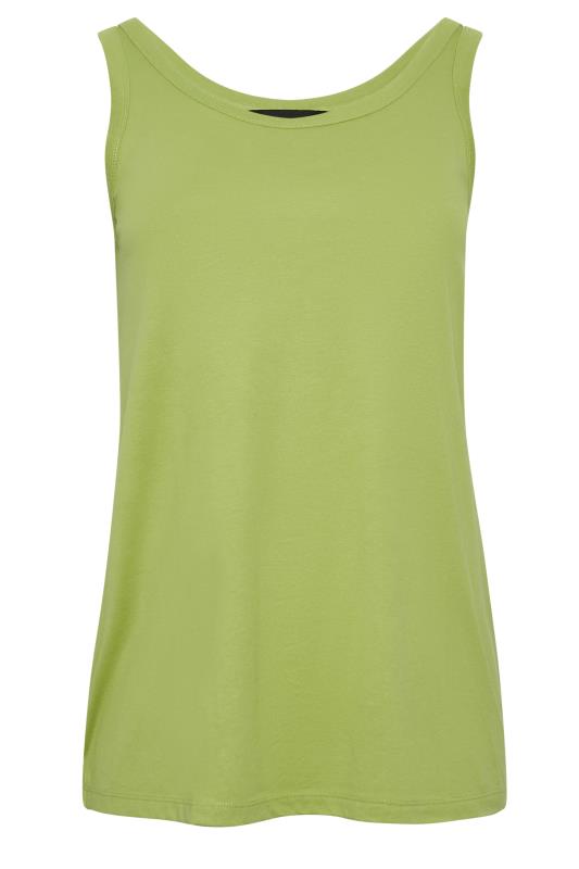 YOURS Plus Size Green Essential Vest Top | Yours Clothing  6