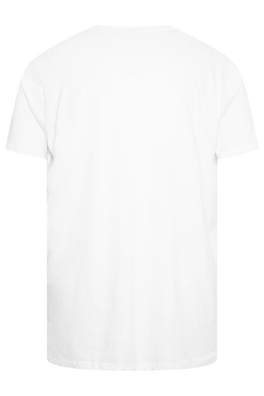 D555 Big & Tall White Short Sleeve T-Shirt | BadRhino 3