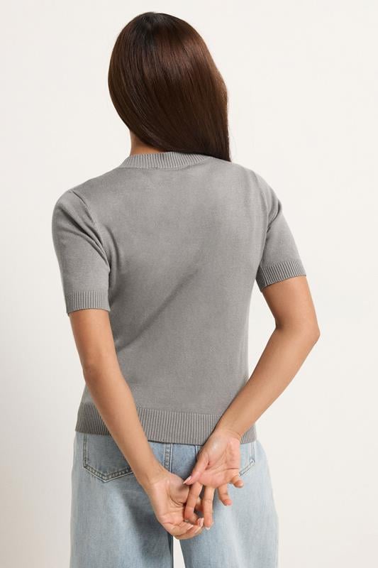 PixieGirl Petite Women's Grey Argyle Cardigan | PixieGirl 4