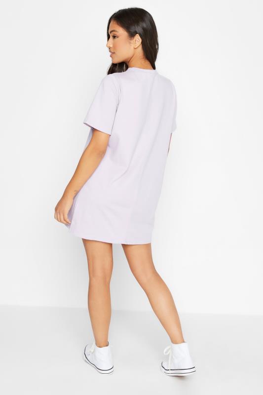 Petite Lilac Purple Oversized T-Shirt Dress | PixieGirl  3