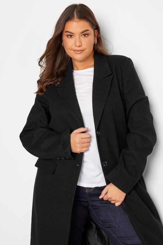 Tall Women's LTS Black Long Formal Coat | Long Tall Sally 4