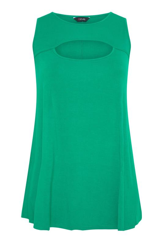 Curve Bright Green Cut Out Swing Vest Top 6